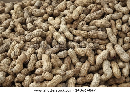 Italy, Sicily, roasted peanuts for sale in a local market