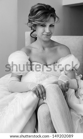 Italy, Sicily, portrait of a bride
