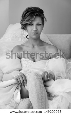 Italy, Sicily, portrait of a bride