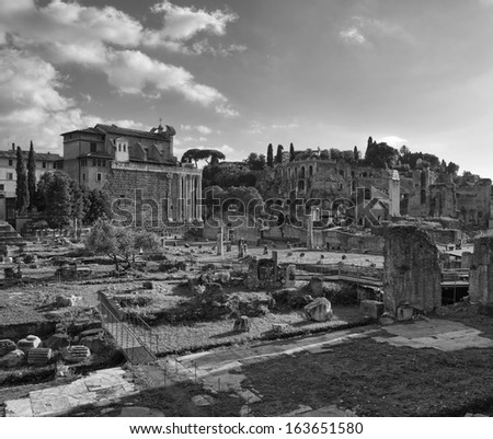 Italy, Rome, Roman Forum, roman ruins