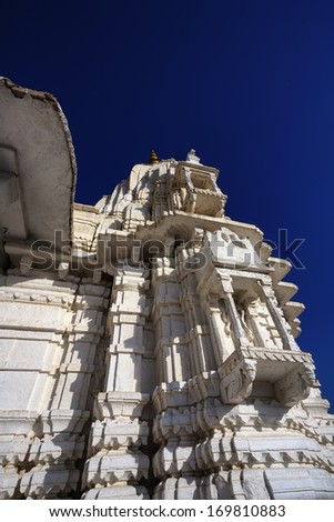 India, Rajasthan, Jaipur, the Sun Temple (Surya Mandir), dome ornaments
