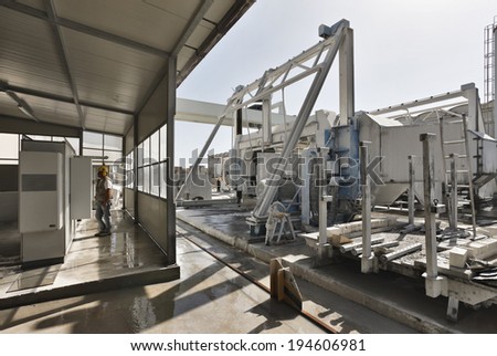 Italy, marble cutting factory - industrial