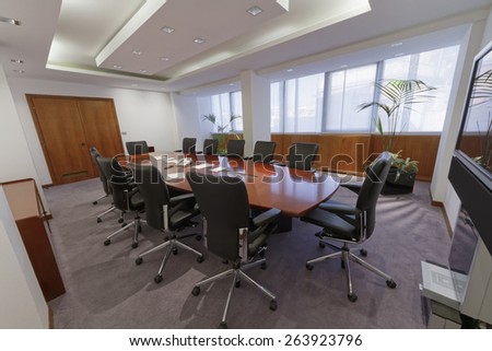 Italy, corporate business meeting room