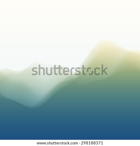 Mountain Landscape. Vector Silhouettes Of Mountains Backgrounds. Can Be Used For Banner, Flyer, Book Cover, Poster, Web Banners.