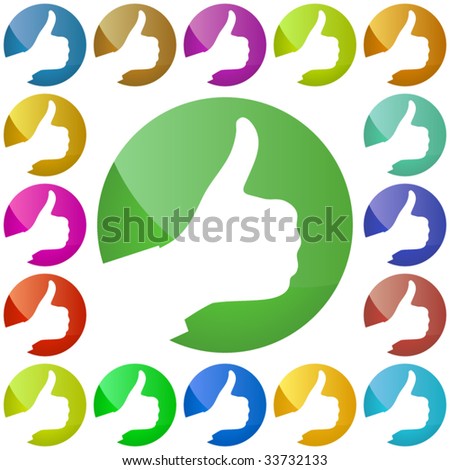 thumbs up icon. stock vector : Thumb up icon.