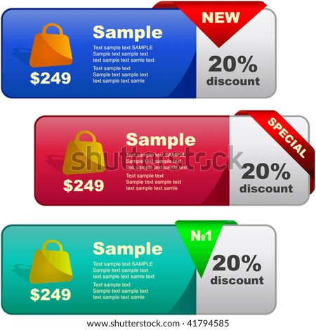 Vector banners for web Vector banners for web