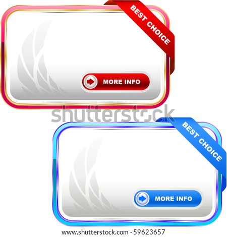 stock vector : Banner set for sale. Vector illustration.