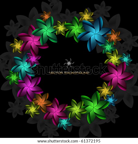 Vector abstract background. Floral illustration.
