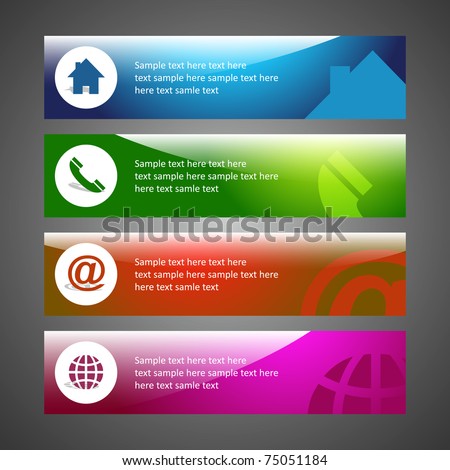 Home Design on Creative Header Design  Background Template  Email  Home  Phone