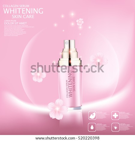 Sakura whitening serum for skin care.