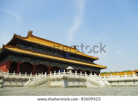 stock photo : The Historical Forbidden City, Beijing, China