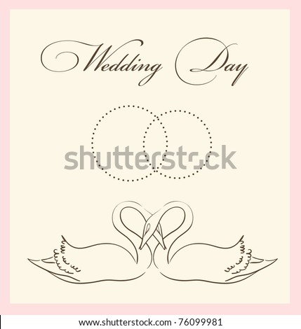 stock photo wedding card template