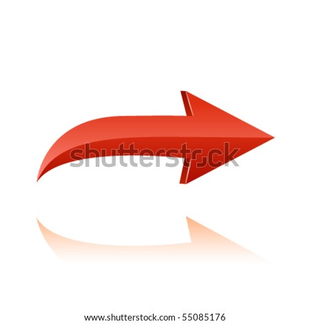 Red Arrow Stock Vector Illustration 55085176 : Shutterstock