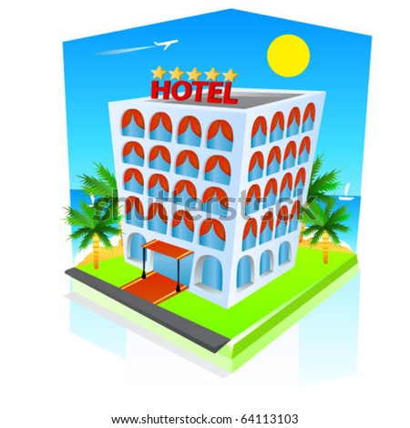 stock vector : Hotel icon.