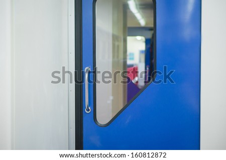 Sub cabin doors in modern suburb commuter train