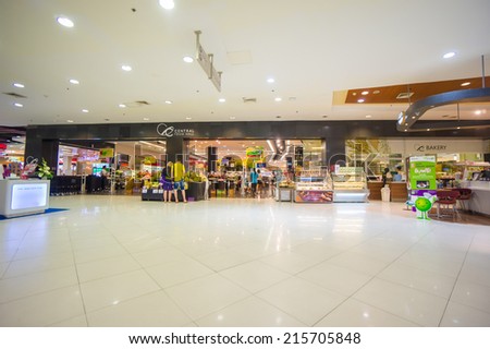 Phuket, 22 May 2014: First floor of Central Festival with food mall at Phuket Town, Phuket province, Thailand.