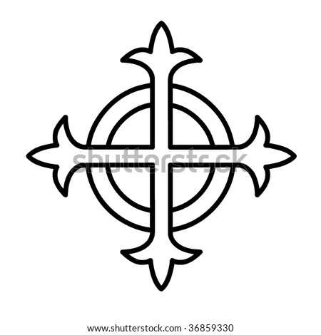 stock vector celtic cross