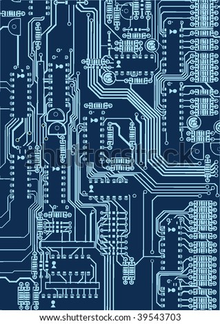 Circuit Board Stock Vector Illustration 39543703 : Shutterstock