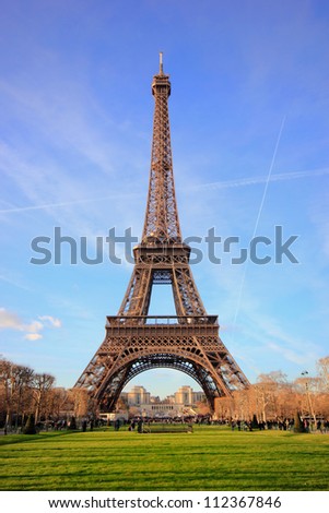 France Eiffel Tower Picture on Eiffel Tower In Paris France Stock Photo 112367846   Shutterstock
