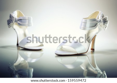 Pair of Elegant Brides white shoes