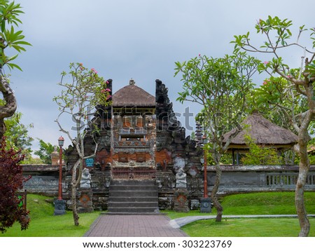 royal temple of Mengwi Empire located in Mengwi, Badung regency that is famous places of interest in Bali.