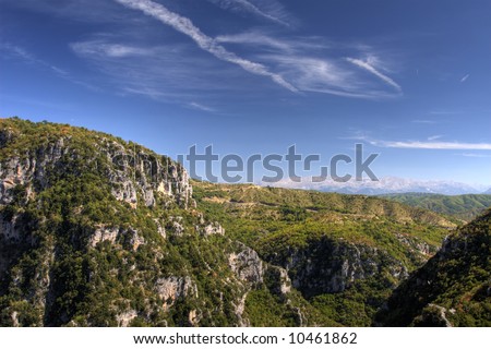 Canyon of Zagoria in Greece, the deepest canyon in the world.