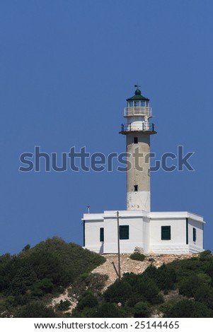 Lighthouse on the Ionian island of Kefalonia Greece