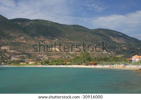 Village of Vasiliki on the Ionian island of Lefkas Greece