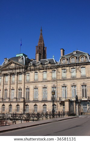 De Rohan palace - A part of Strasbourg city in Alsace France
