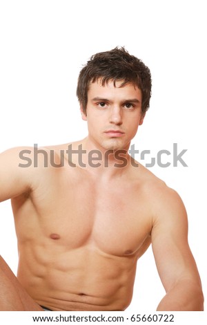 stock photo : Young male underwear model over white background stock photo : Young male underwear model over white background