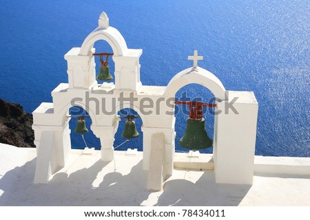 Church in Oia - Santorini island Greece