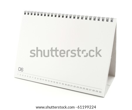 Blank Calendar  Dates on Diary Page Of Calendar Showing Date Find Similar Images