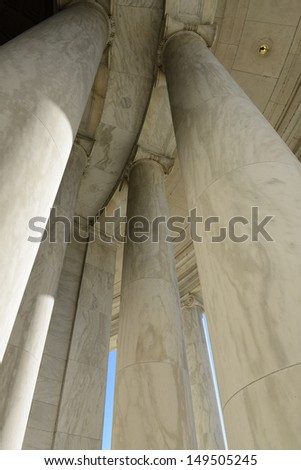 Pillars to Symbolize Law, Education and Power