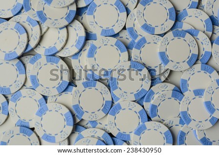 Blue Poker Chip Background
