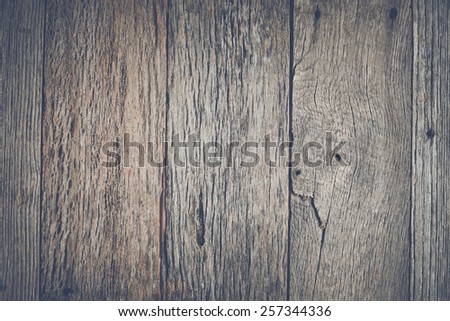 Rustic Wood Background with Instagram Style Retro Filter