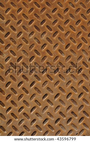 Rusty Diamond Plate that can be used for background