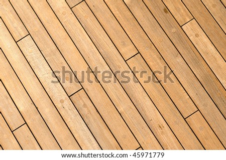 Diagonal Wooden Ship Deck Background with free space for text