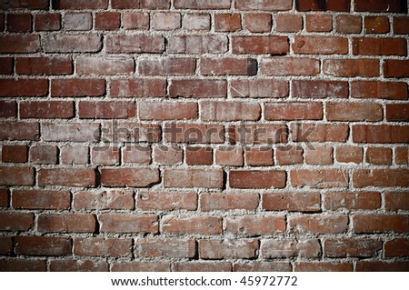 Brick Wallpaper on Grunge Old Brick Background Used For Text And Wallpaper Stock Photo