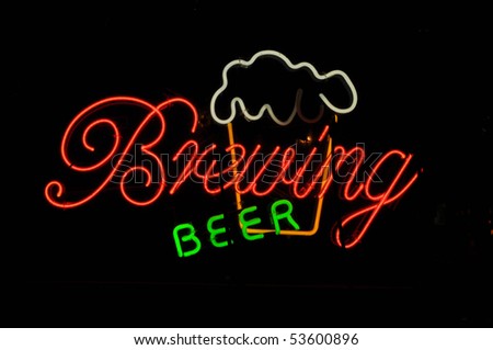 Beer Brewing Neon Light Sign with Frosty Mug