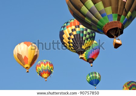 RENO, NEVADA - SEPTEMBER 10: The Great Reno Balloon Race on September 10, 2011, in Reno Nevada. It is the largest free hot air ballooning event in the nation.