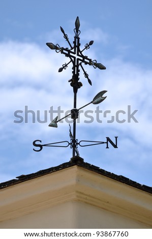 Weather Vane with Blue Sky Background