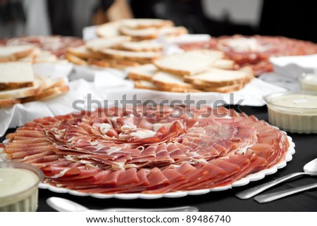 slice of dry cured ham