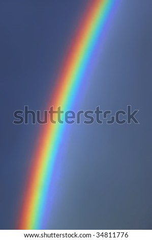 Beautiful, colorful, bright rainbow