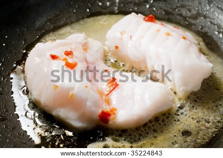 stock photo : monk fish with