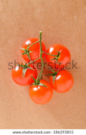 branch of the cherry tomatoes