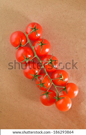 branch of the cherry tomatoes
