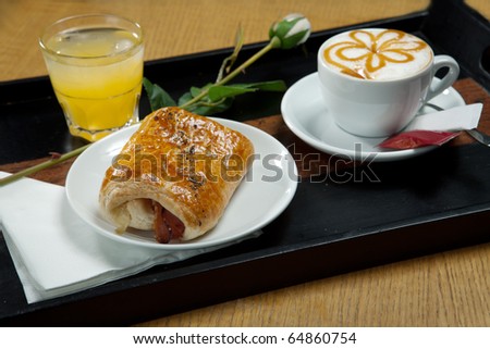 stock photo romantic breakfast with stock photo romantic breakfast with