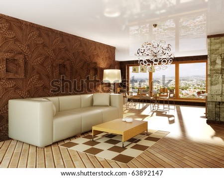 brown interior walls