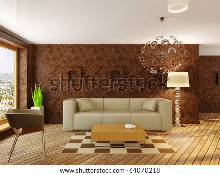 brown interior walls