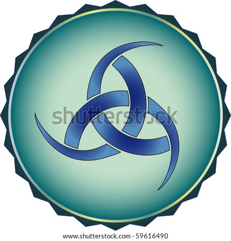 stock vector The symbol of the Vikings Rogue god Odin